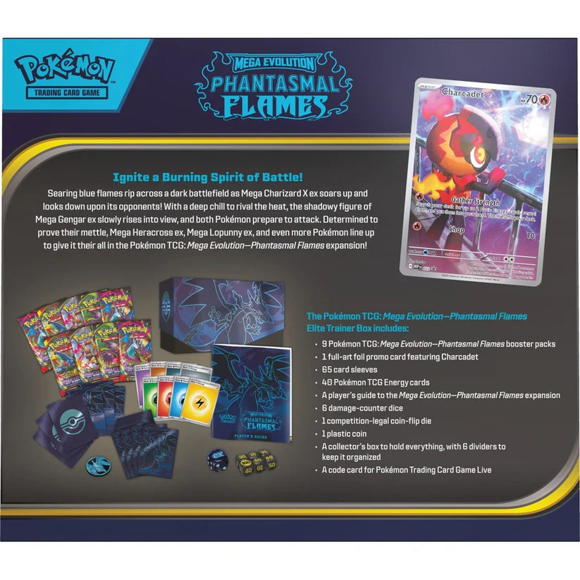 Pokémon TCG: Mega Evolution — Phantasmal Flames Elite Trainer Box (ETB)