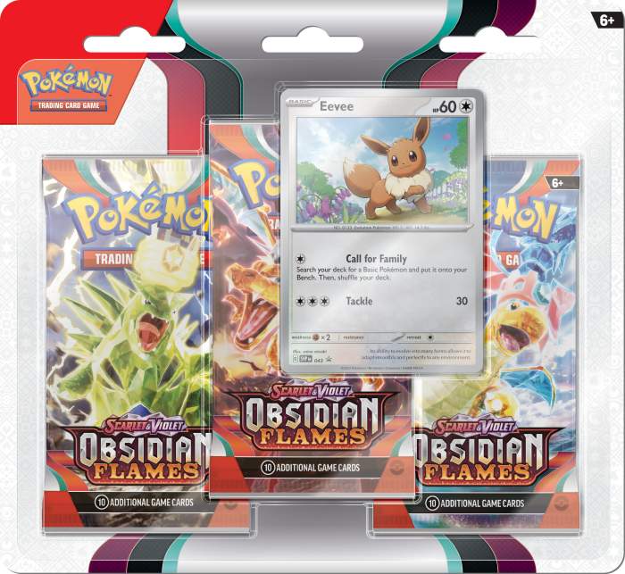 Pokémon TCG: Scarlet & Violet — Obsidian Flames 3-Pack Blister