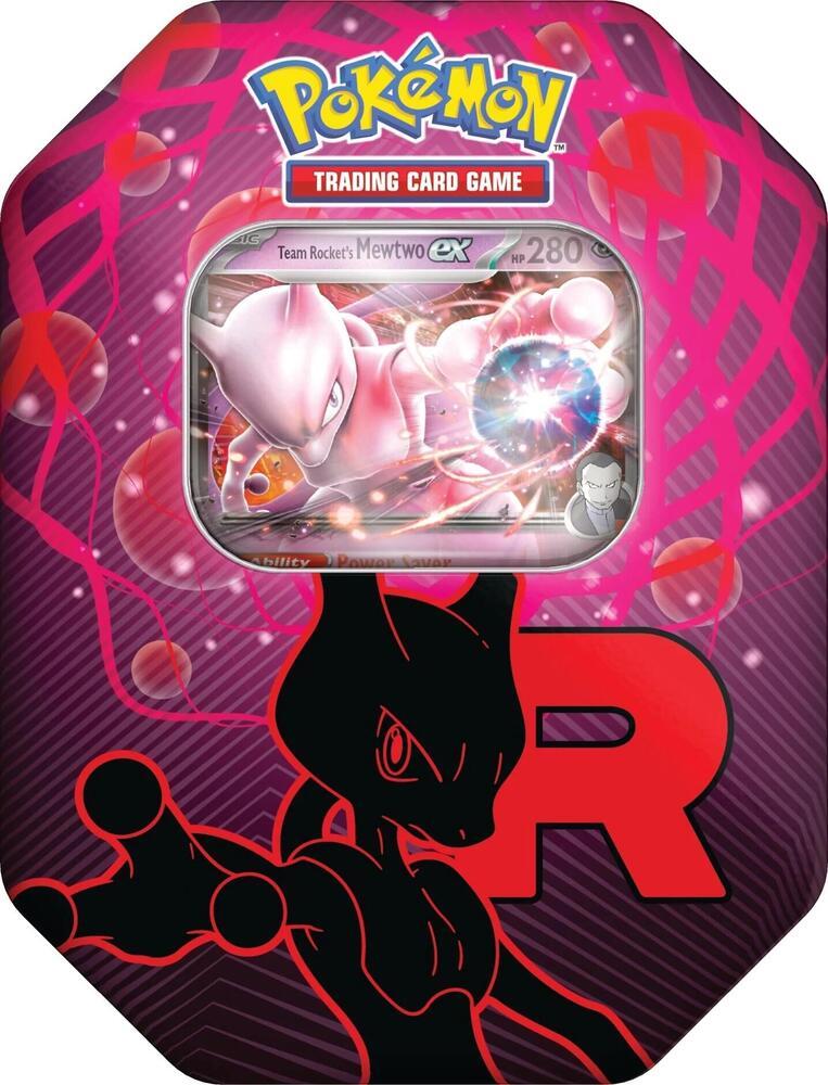 Pokémon TCG: Team Rocket's Mewtwo ex Tin