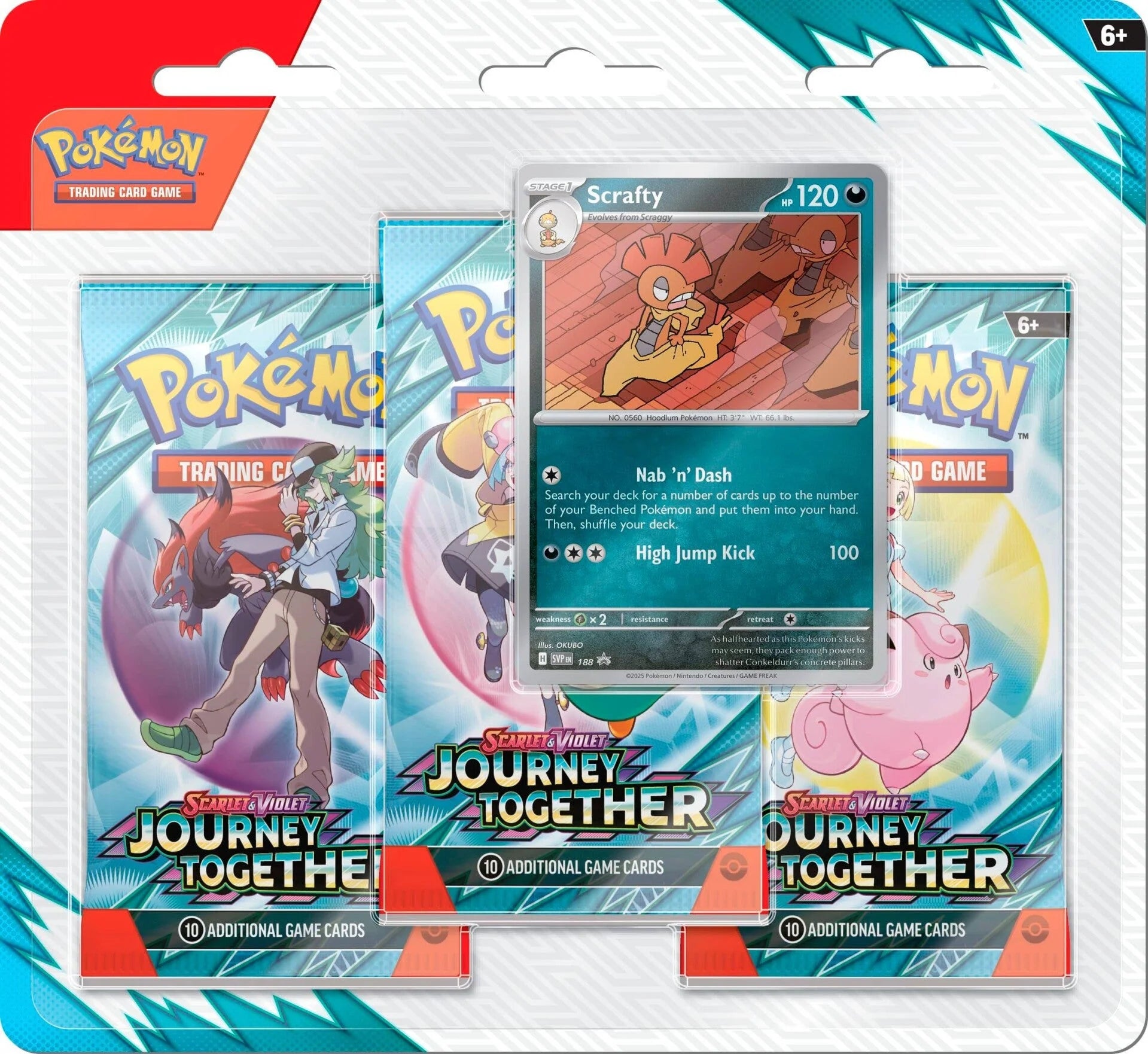 Pokémon TCG: Scarlet & Violet — Journey Together 3-Pack Blister