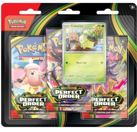 Pokémon TCG: Mega Evolution — Perfect Order 3-Pack Blister