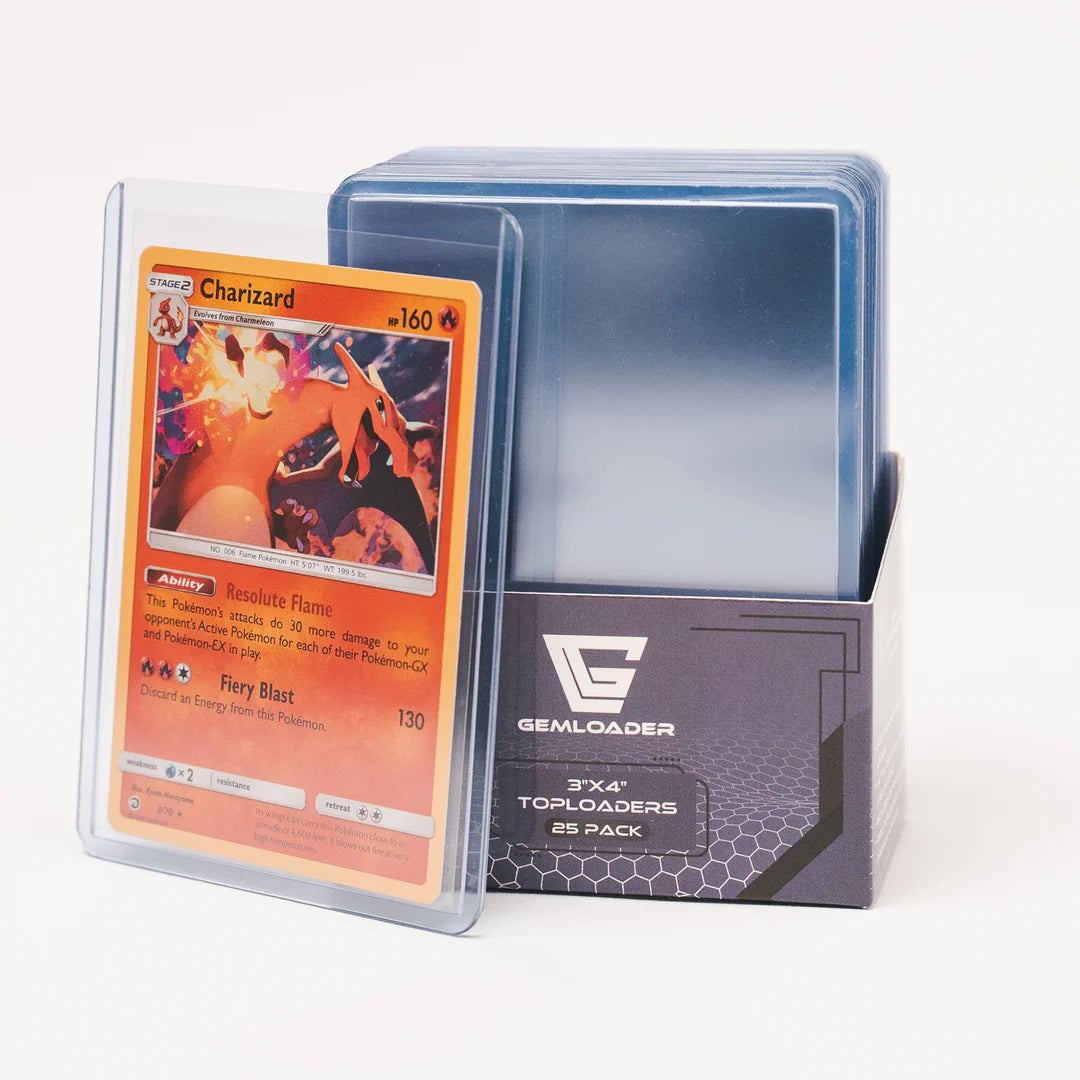 Gemloader 3"x4" Toploaders (25-pakning)