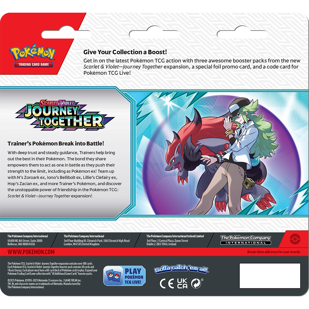 Pokémon TCG: Scarlet & Violet — Journey Together 3-Pack Blister
