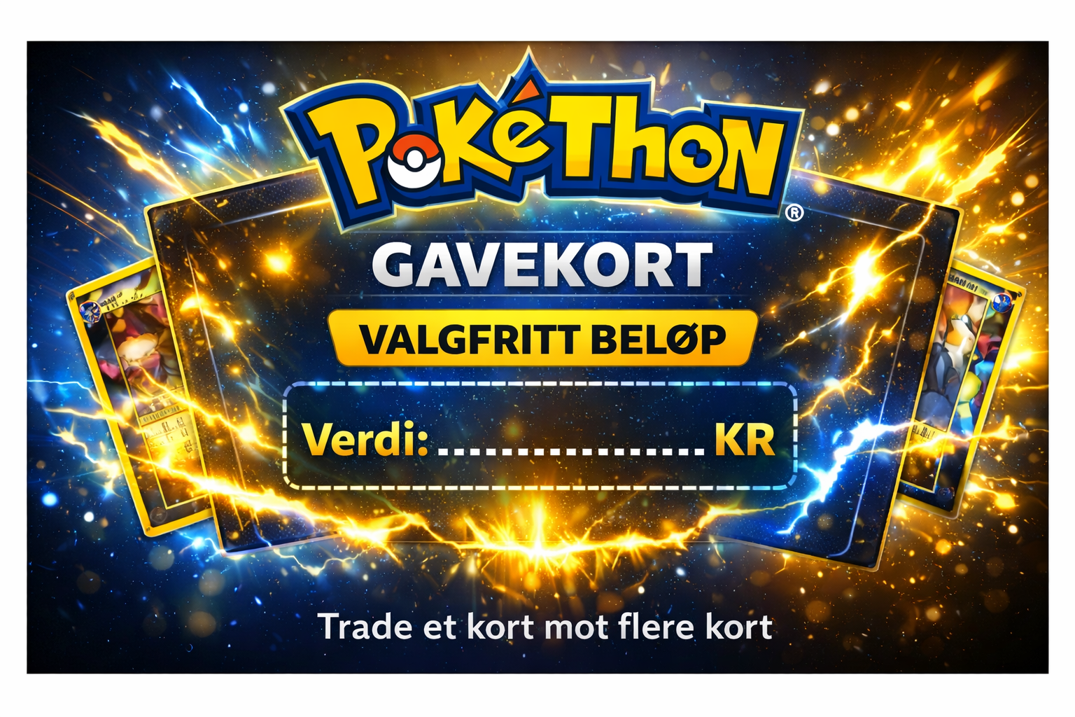 PokéThon gavekort - Valgfritt beløp