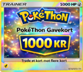 PokéThon gavekort - 1000kr