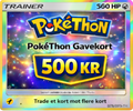 PokéThon gavekort - 500kr
