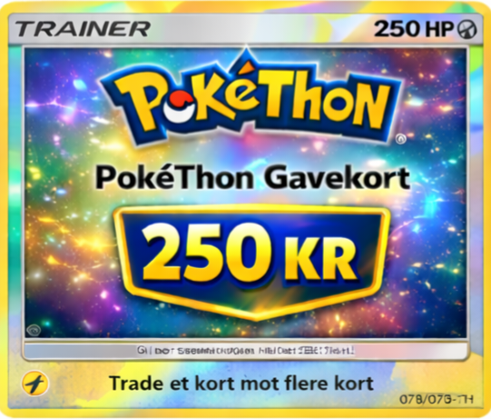 PokéThon Gavekort - 250kr