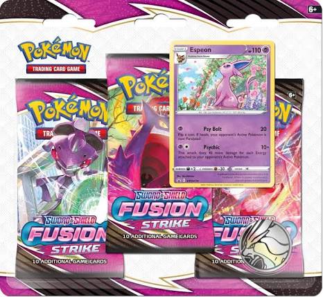 Pokémon TCG: Sword & Shield — Fusion Strike 3-Pack Blister