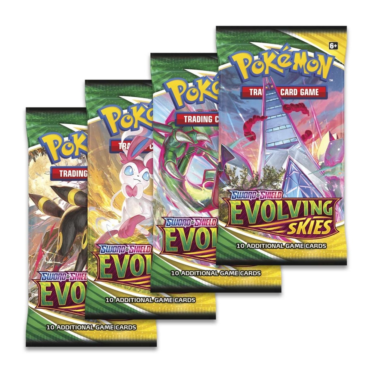 Pokémon TCG: Sword & Shield — Evolving Skies Art Set (4 Booster packs)