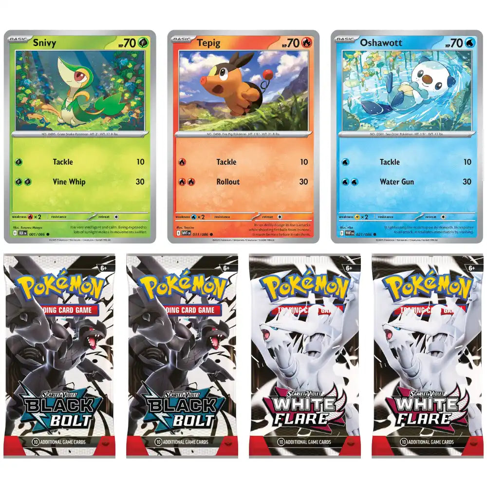 Pokémon TCG: Black Bolt & White Flare Poster Collection