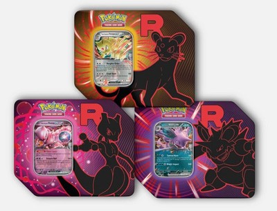 Pokémon TCG: Team Rocket's Mewtwo ex Tin
